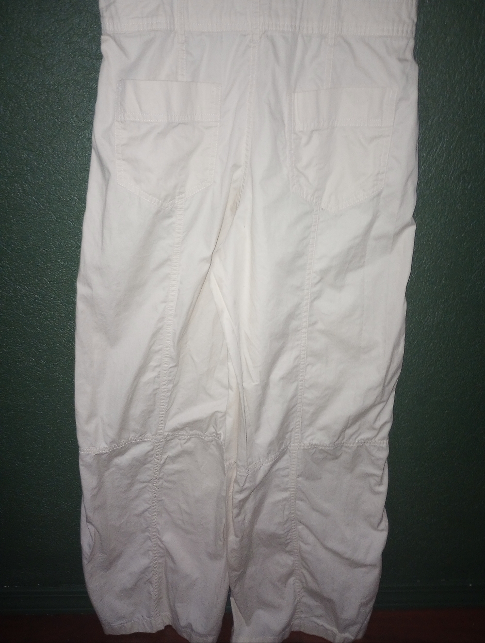 Zara Cream Ivory Wide Leg Jumpsuit Rolled Short Sleeves Pockets Front Zip S - Picture 7 of 15